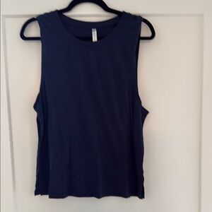 Fabletics Blue Sleeveless Crop Muscle Tank